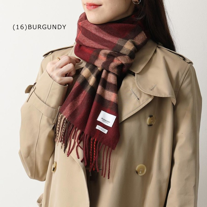 BURBERRY バーバリー マフラー GIANT CHECK CASHMERE SCARF レディース