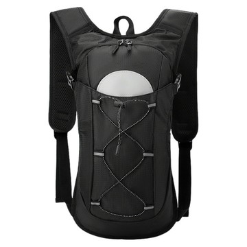 FITORA 露營登山輕量防潑水雙肩運動後揹袋  黑色  30 x 20 x 3cm  1個
