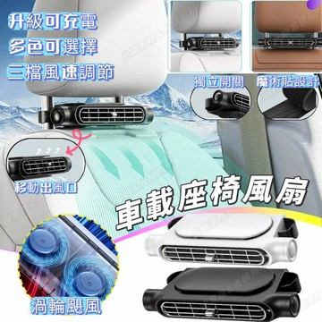 【全新升級】後座車載風扇 車載風扇 汽車風扇 USB車载風扇 車載後枕扇汽車后椅風扇 汽車座椅風扇 汽車風扇
