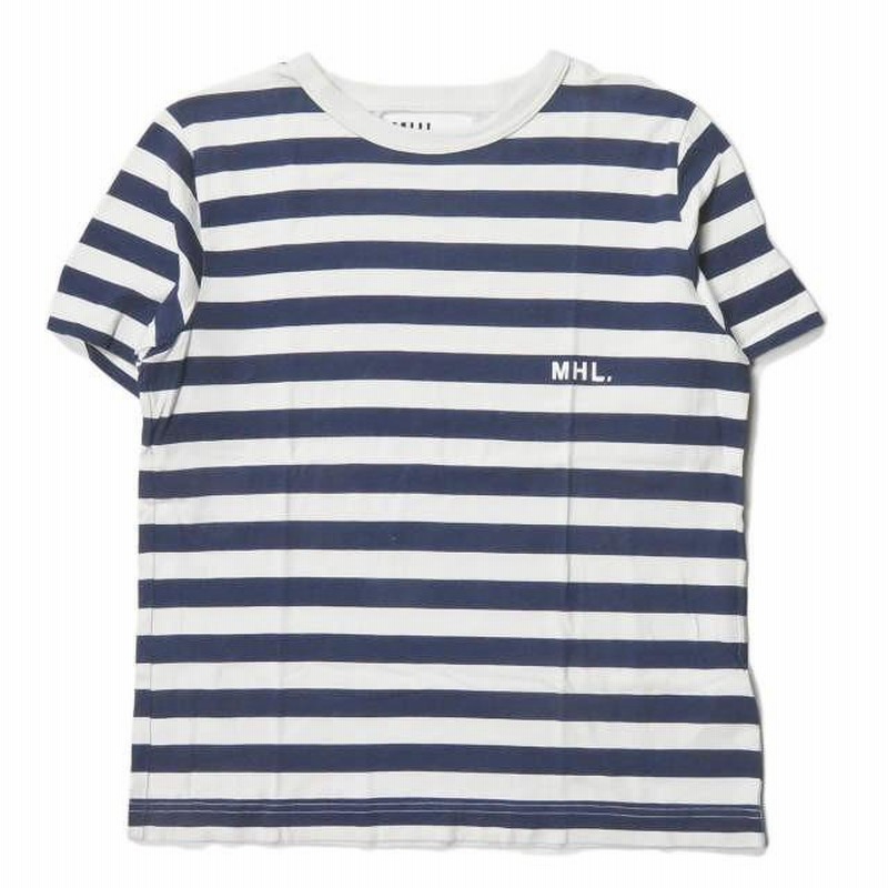 マーガレットハウエルTシャツ マーガレット・ハウエル MARGARET HOWELL COLLAGE PRINT COTTON