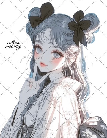 original sticker no.1019 人物貼紙 原創貼紙 人物貼紙 女孩貼紙 原創人物貼紙