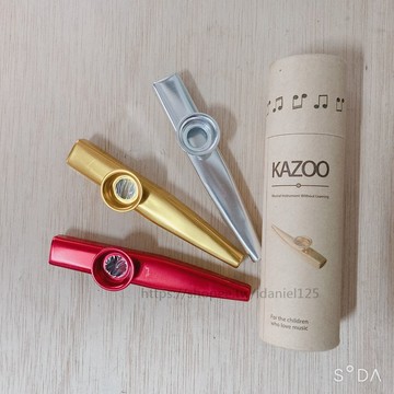 【贈紙筒 免運費！金屬】卡祖笛 KAZOO 鴨子笛 簡單上手 伴奏 烏克麗麗