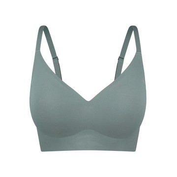 韓國 Verish Cool-Fit 集中高級豐胸無鋼圈內衣 PLUS 灰綠色ASH GREEN