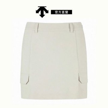 【DESCENTE】GOLF 迪桑特 女士 高爾夫球短裙(米色)
