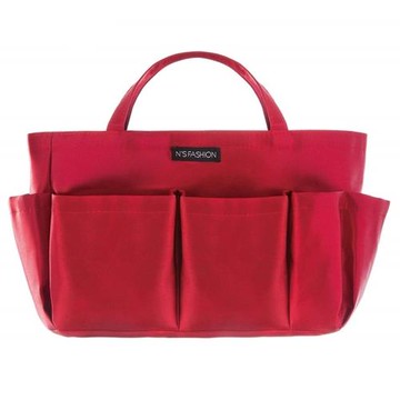 日本NEEDS多用途袋中袋多用途收納包中包化妝包盥洗包(黑色#678674/波爾多紅#678681)適放在健身袋健身房包內,再放化妝棉衛生棉手機鑰匙等