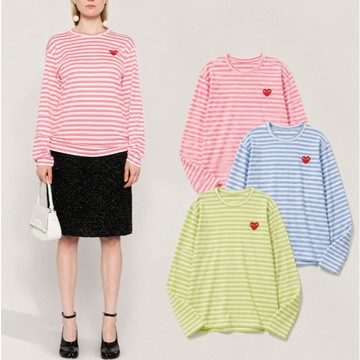 【other more 特選潮流】日本製 川久保玲 COMME Des GARCONS PLAY 條紋長袖T卹