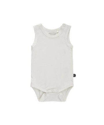 竹纖維無袖包屁衣(白)80cm