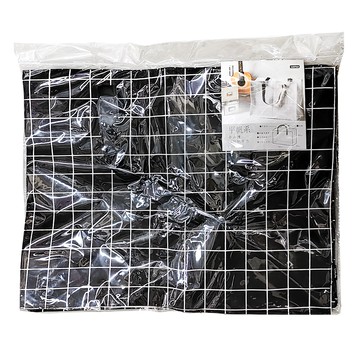 UdiLife 優的生活大師 平帆系 全立體格紋帆布袋 收納用  黑白格紋  40cm x 25cm x 33cm