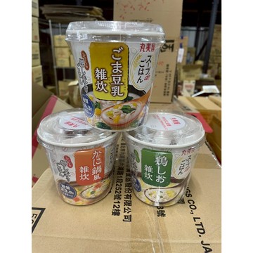 ~省錢叔叔二館~日本進口 丸美屋 雞汁鹽風味 螃蟹風味 鮭魚風味 芝麻豆乳 大麥米粥 即食粥 美味三分鐘搞定 宵夜好選擇