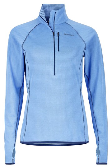 ├登山樂┤美國Marmot Neothermo 1/2 Zip 女款彈性保暖透氣中層衣/排汗衣 藍#89760-3990