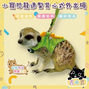 🇹🇼現貨·蝦皮隔日配🍄吉米寶🍄小寵恐龍造型背心式外出繩JM129-6 狐蒙 雪貂 鬆獅蜥
