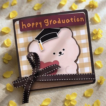 畢業禮物|小熊手工書|謝師禮物│畢業卡片│回憶│小熊手工書