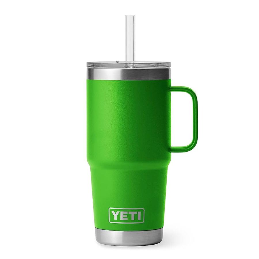 YETI Rambler oz Straw Mug, Vacuum Insulated, Stainless Steel, Canopy Green