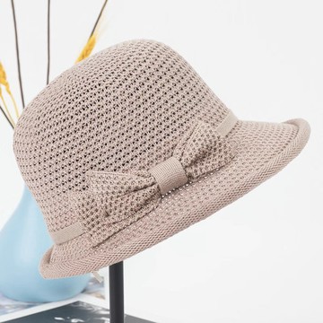 帽子女春秋薄款遮陽防曬太陽帽夏季百搭時尚洋氣新款顯臉小漁夫帽 5z806