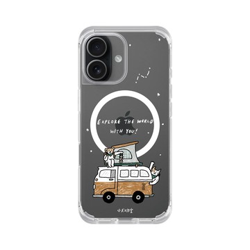 iPhone 17 ClearX (MagSafe 兼容) 晶透白 - 小犬工作室 The little K9s - 看山小犬：一起去露營吧