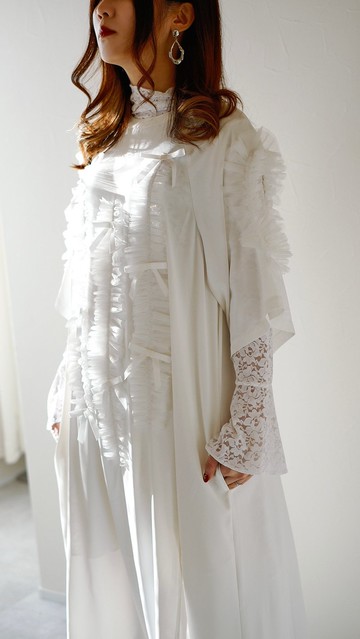 尋找共鳴拉格蘭袖蝴蝶結造型連身裙