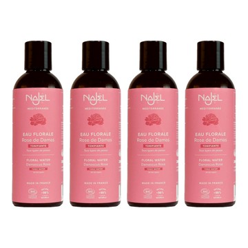 法國NAJEL 有機大馬士革玫瑰花露  200ml  4瓶