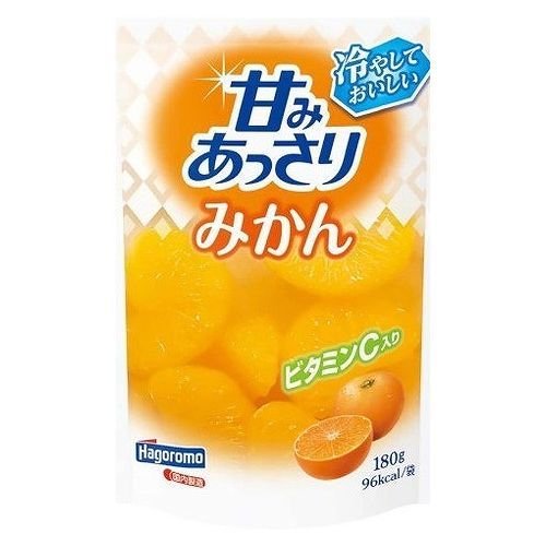 6個セット はごろも 甘みあっさりみかん パウチ 180g x6コ 代引不可