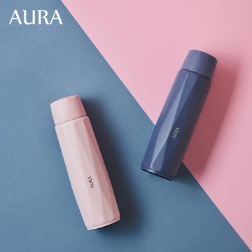 【AURA 艾樂】純鈦多層抑菌隨行真空保溫杯380ml(2色可選)