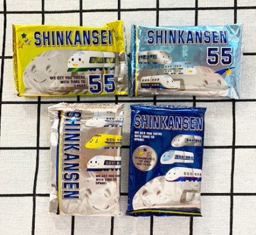 【震撼精品百貨】Shin Kan Sen 新幹線~三麗鷗新幹線隨身包面紙(4入)-黃#00236