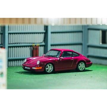 Tarmac x Schuco 1/64 Porsche 911 Carrera RS 964 Ruby Star