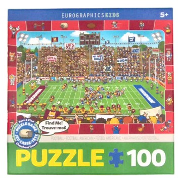 EurographicsPuzzles 兒童找找看拼圖  100片  曲棍球  1盒