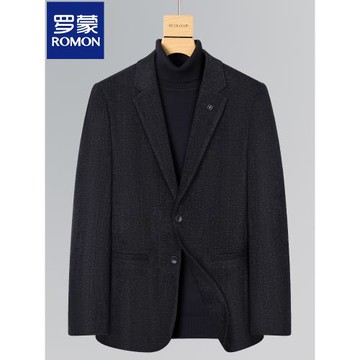 羅蒙條紋休閑西服男上衣冬季新款韓版修身免燙男士小西裝外套單西