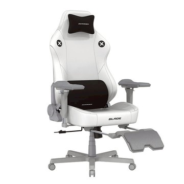 Dxracer  利刃豪華款 電競賽車椅(6D扶手/皮面白色) DX-BLADE005T
