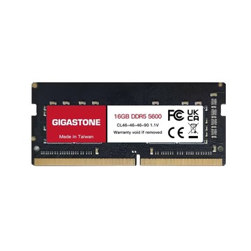 GIGASTONE 立達 DDR5 SODIMM 5600MHz 筆記型記憶體 16GB  1個  RMGI-381577-1
