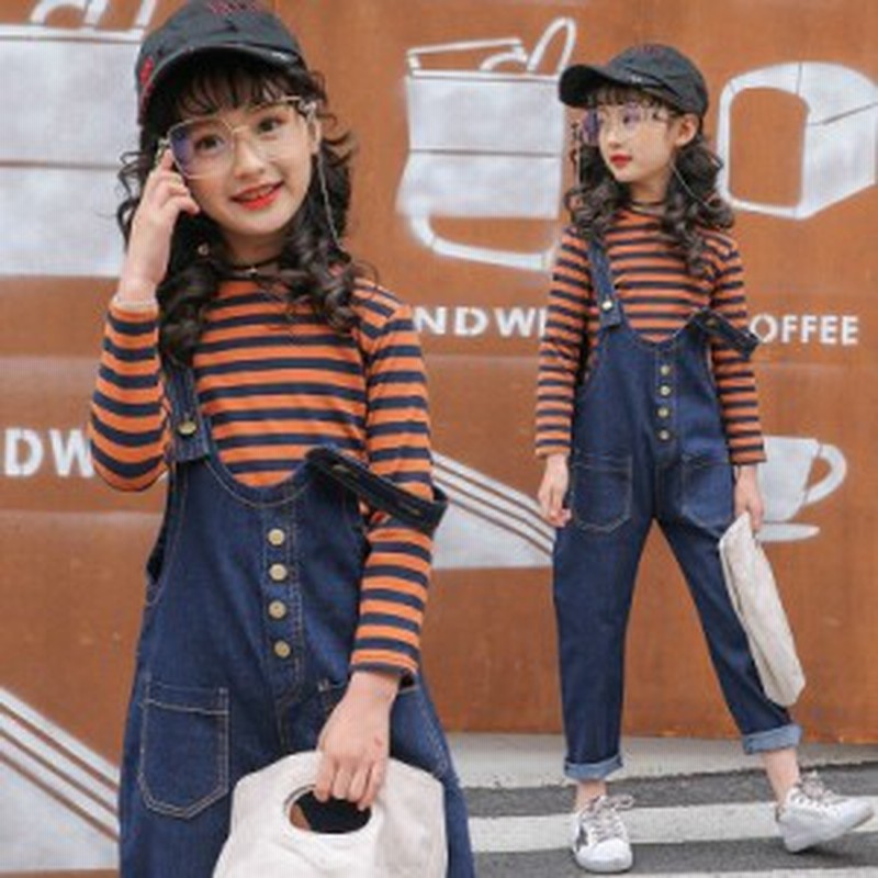 オーバーオール サロペット 子供服 キッズ服 女の子 ガール 長ズボン ボタン ノースリーブ デニム ポケット付き 可愛い かわ 通販 Lineポイント最大1 0 Get Lineショッピング