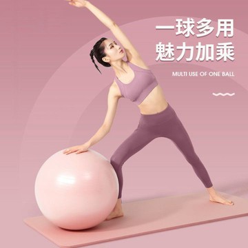 【哆哆購】台灣出貨 普拉提迷你瑜珈球 平衡球 韻律球 普拉提小球加厚健身迷你55cm孕婦瑜伽兒童感統訓練球康復平衡球