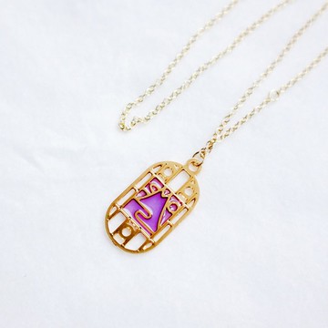 【卡片項鍊Card Necklace】台灣文化 簍空入色款-富士窗花