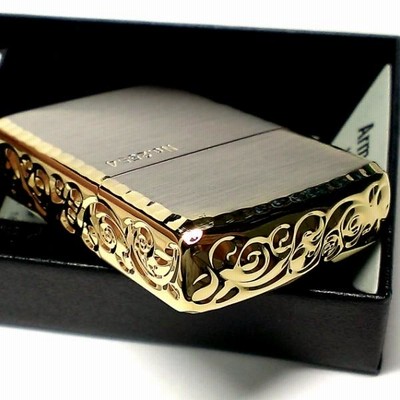 ZIPPO アーマー 限定 ジッポ ライター 3面彫刻 アラベスク