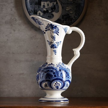 荷蘭Delft Blue風格手繪青花水壺/花器/台夫特