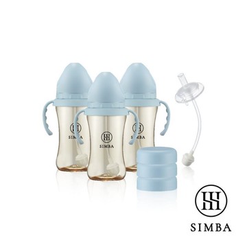 小獅王辛巴 蘊蜜鉑金PPSU學飲一瓶變三瓶精選組-(4色)1512元