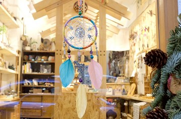 手作捕夢網掛飾 - 白晶 / 紫晶 / 虎眼石吊飾