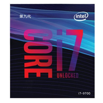 適用全新盒裝 第九代 酷睿八核 I7 9700 CPU處理器 中文CPU其他I7