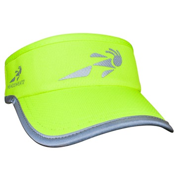 HEADSWEATS 汗淂 高亮度反光遮陽帽 (螢光黃 男孩LOGO)