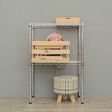 dayneeds 輕型 60x35x90cm 二層電鍍(鎖管)鐵架 波浪架/收納架/置物架