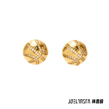 [銀針] Swish 籃球耳環 / 2色 / Swish Basketball Earring