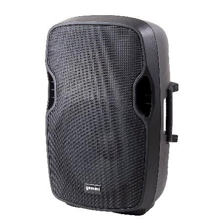 Gemini AS Series AS-12P 1500 W Powered Active PA Loudspeaker, Portable Speakers With 12" Woofer and Mic and Line XLR, 4” ＆ RCA inputs 並行輸入品