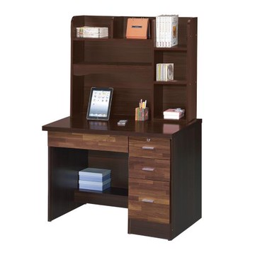 【唯熙傢俱】進昇胡桃雙色3.5尺書桌組