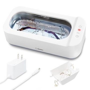 日本 Dretec ‎UC-508WT 超音波清洗機 48000Hz 高速震動 眼鏡 飾品 美妝工具 清潔 日本正規品 日本必買代購