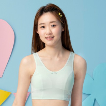 嬪婷 學生 ACE ICE纖維系列 S-LL第一階段內衣(清爽綠) 專利新型號 涼伴好伸展 觸感優透氣佳