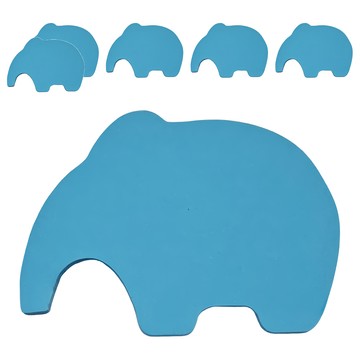 N次貼 造型便條本 50x70mm 45張-大象  螢光藍  6本