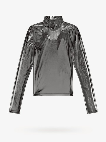 Stretch jersey top with metallized effect - DIESEL - gender_Woman