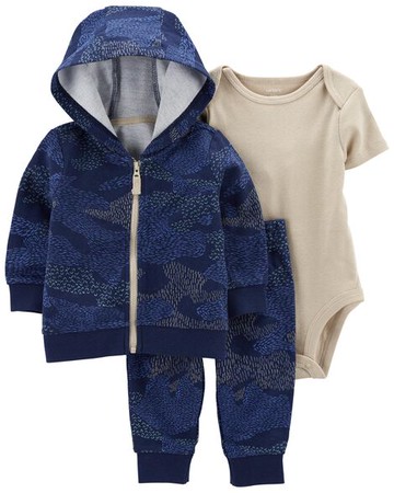 Baby 3-Piece Camo Little Jacket Set