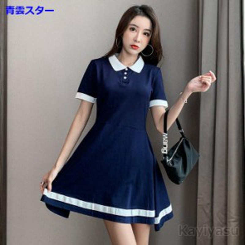 ゴルフウェア ポロワンピース レディース Aライン ワンピ シャツワンピース 通勤 可愛い 女性用 フレアー きれいめ 着痩せ 夏コーデ カジ 通販 Lineポイント最大1 0 Get Lineショッピング
