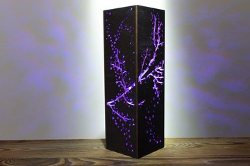 櫻花 LED 燈 - 亞洲科幻龐克夜燈，RGB ambient 書桌與床頭燈