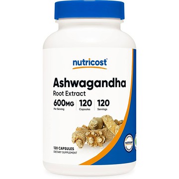 美國代購！原裝正品Nutricost Ashwagandha南非醉茄提取物600mg120粒